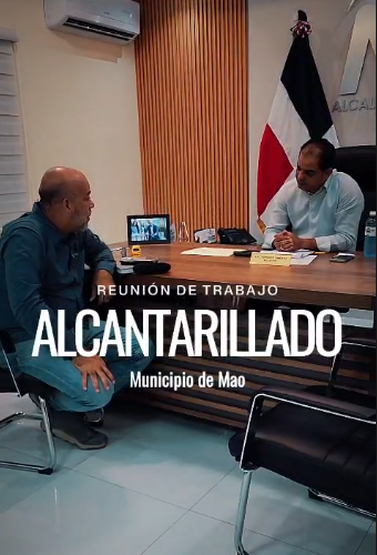 Alcaldía de Mao da seguimiento al proyecto de alcantarillado junto a INAPA