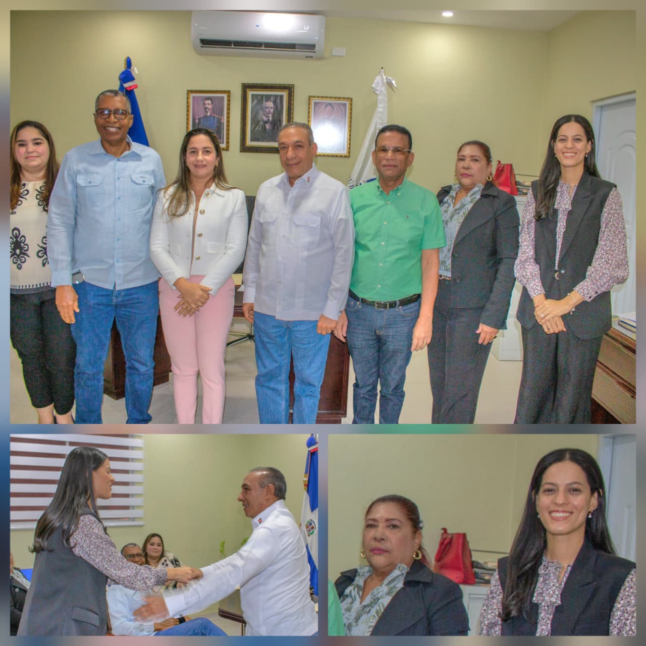 Vicealcaldesa participa en encuentro con director de CONAPE en el Asilo de Ancianos de Mao