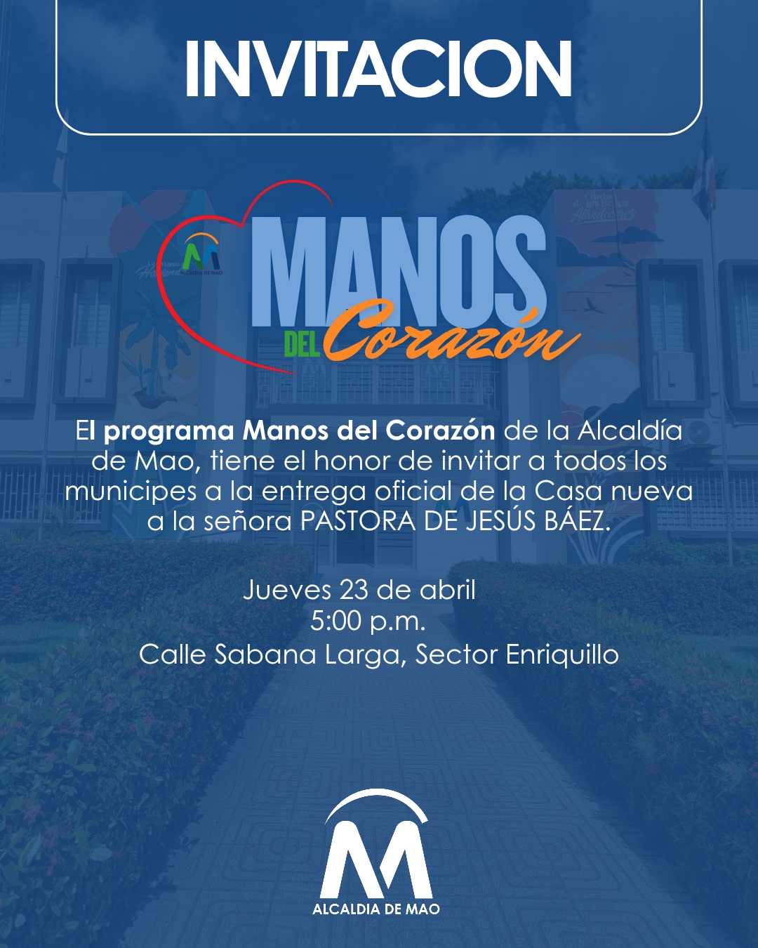 Invitación a entrega de Casa