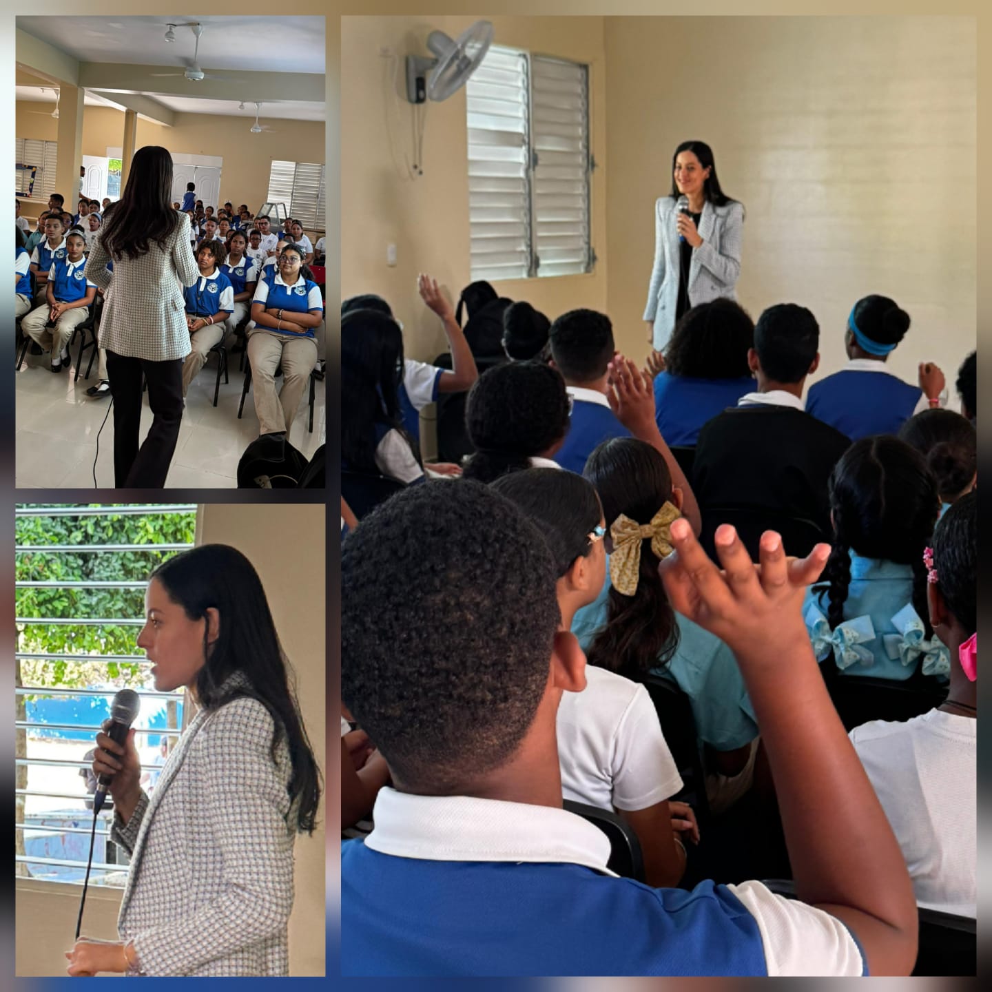 vicealcaldesa Estefany Frías impartió una charla sobre liderazgo a estudiantes Centro Educativo Padre Luis Variara